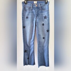 NWOT J. Crew Billie Demi Boot Crop Star Edition Medium Wash Rough Cut Ankle 26